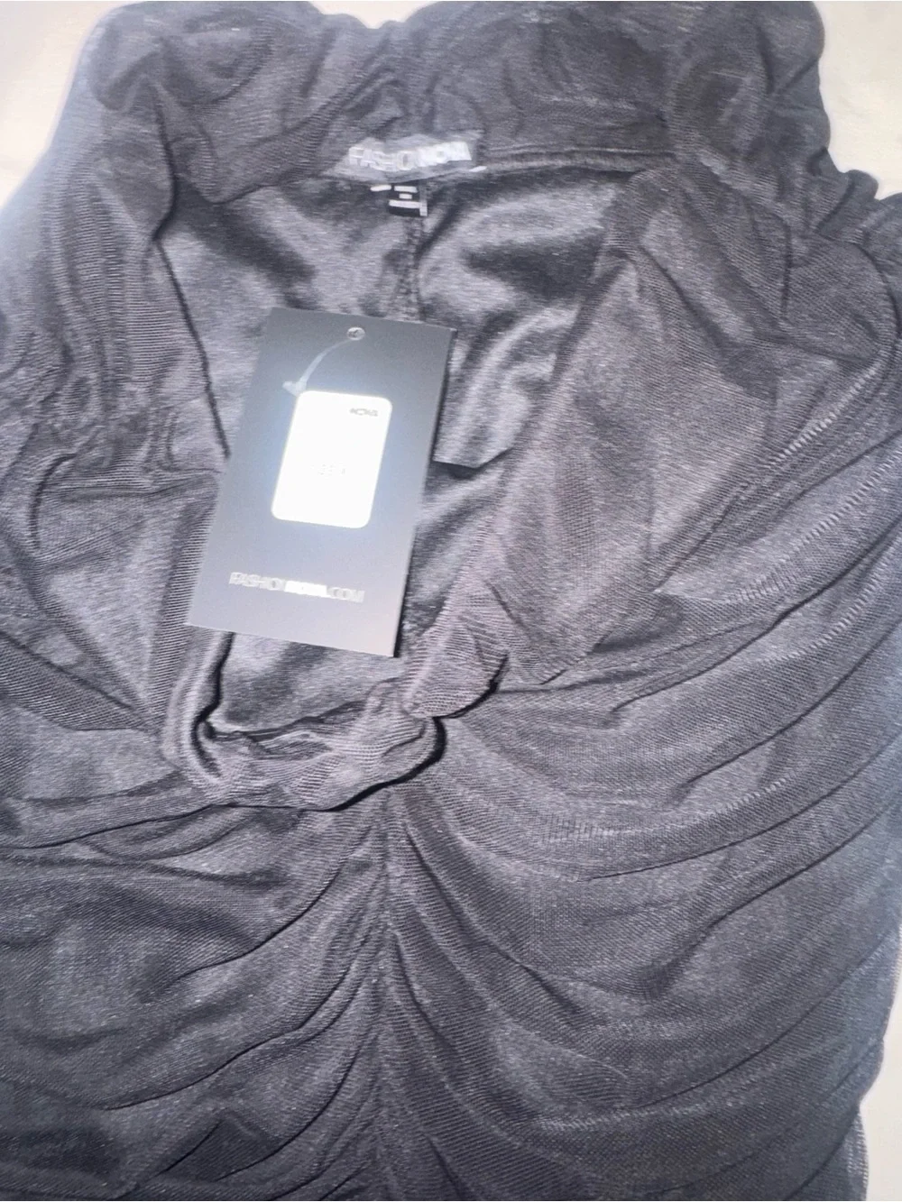 Black Ruched Skirt